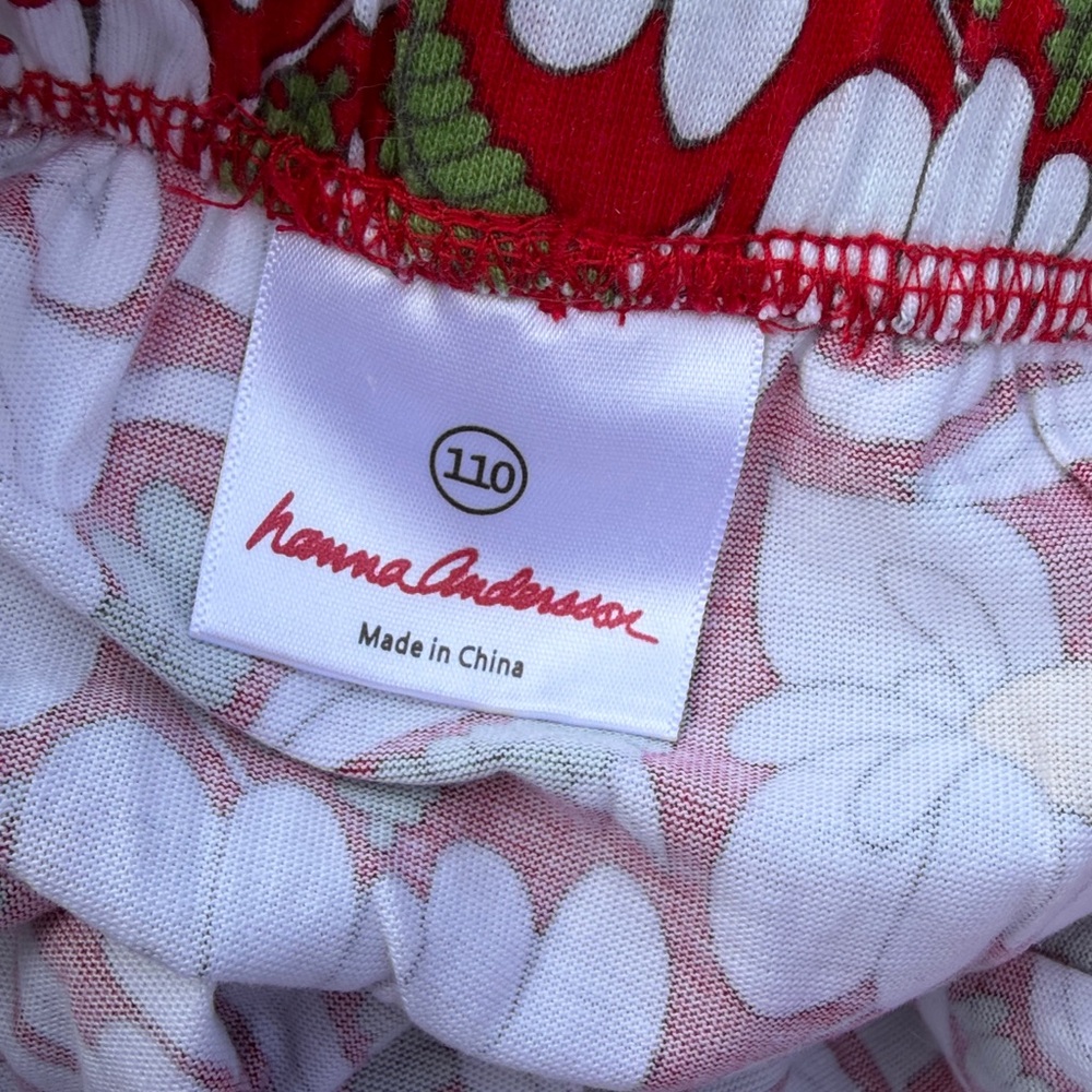 Hanna Andersson Girls Skater Skirt Size 5 100% Cotton Floral Print - Picture 6 of 8